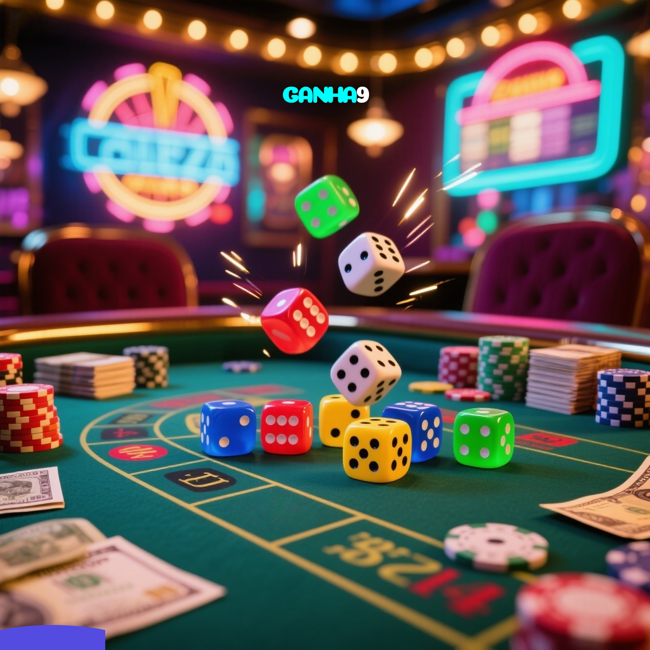 GANHA9：Diversão total com blackjack, poker e apostas ao vivo no futebol!