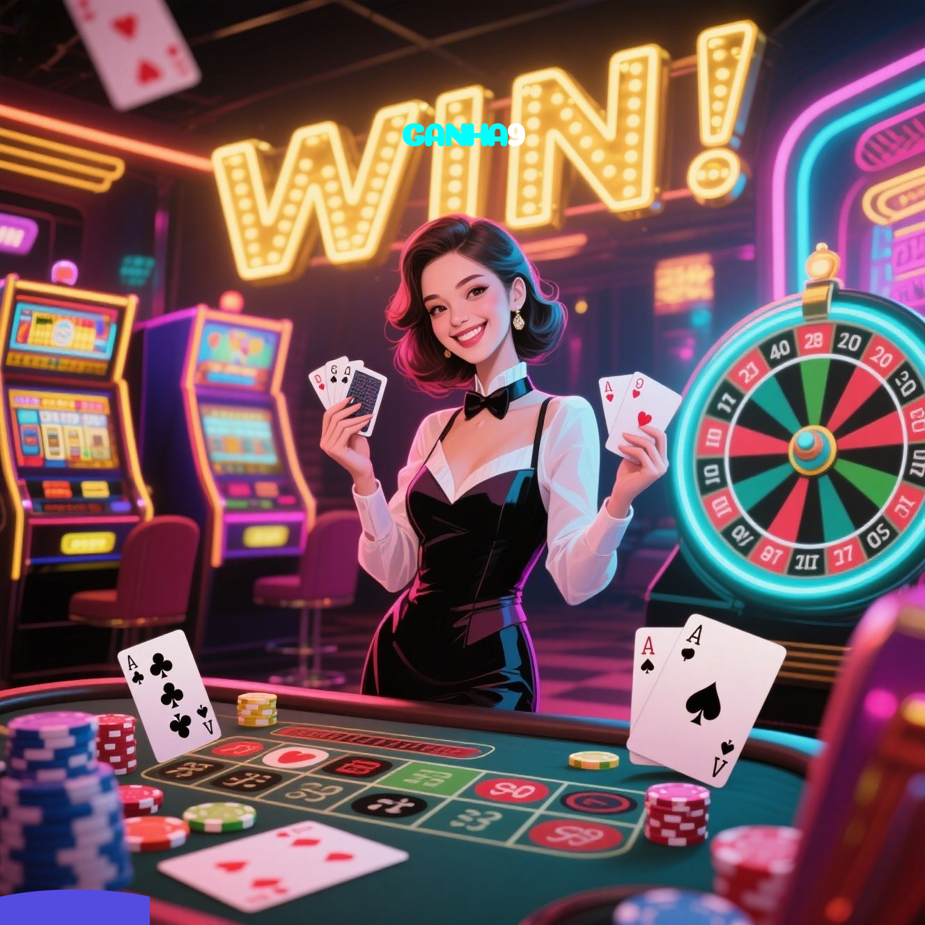 GANHA9：Jogue poker como um profissional e ganhe grandes prêmios!