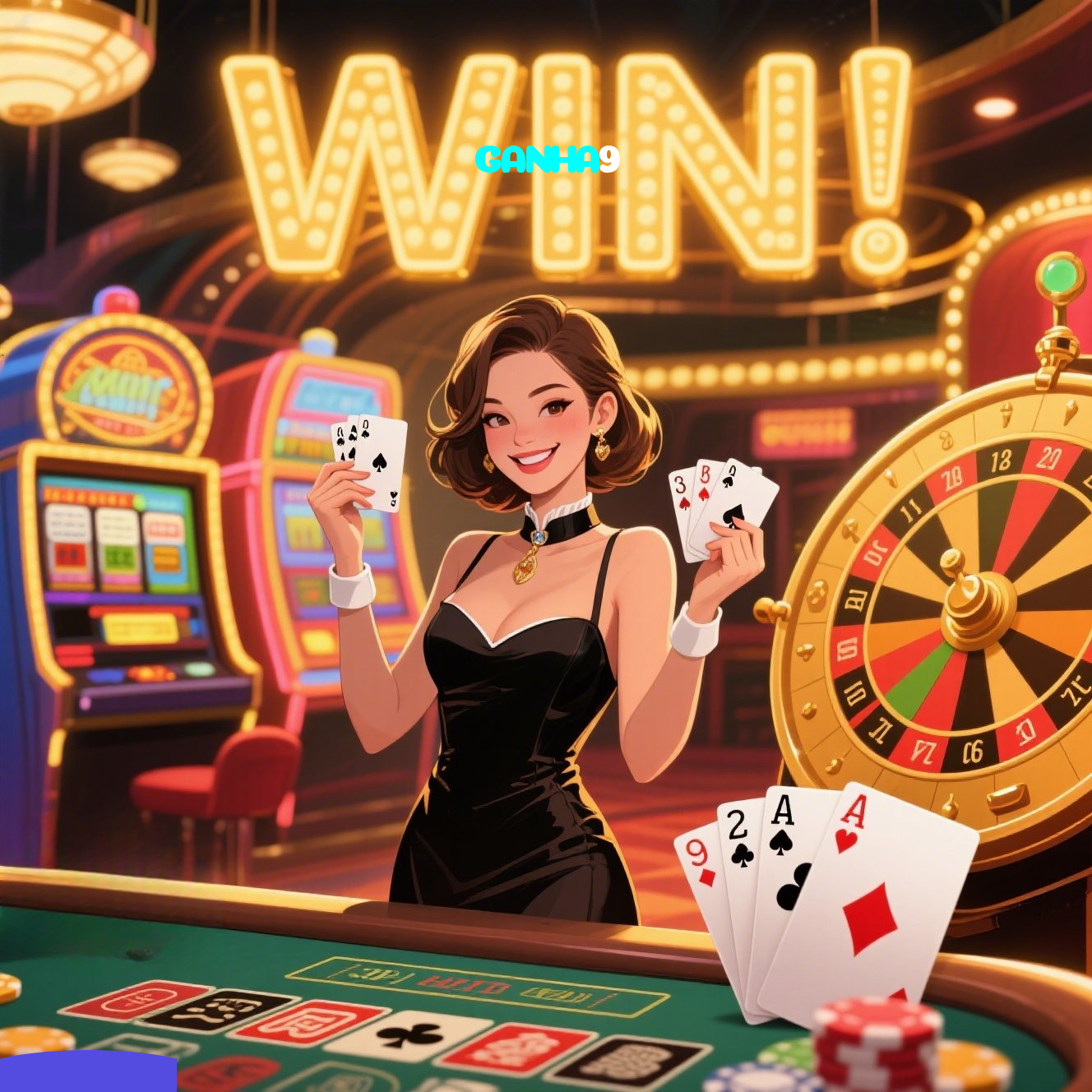 GANHA9：Jogue poker e prove que você é o verdadeiro campeão das cartas!