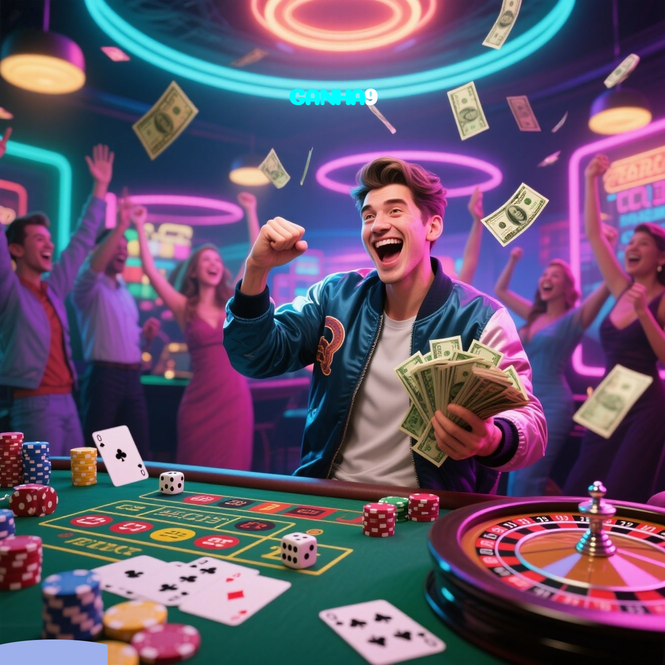 GANHA9：Apostas ao vivo no futebol e diversão em jogos de cassino como slots e roleta!