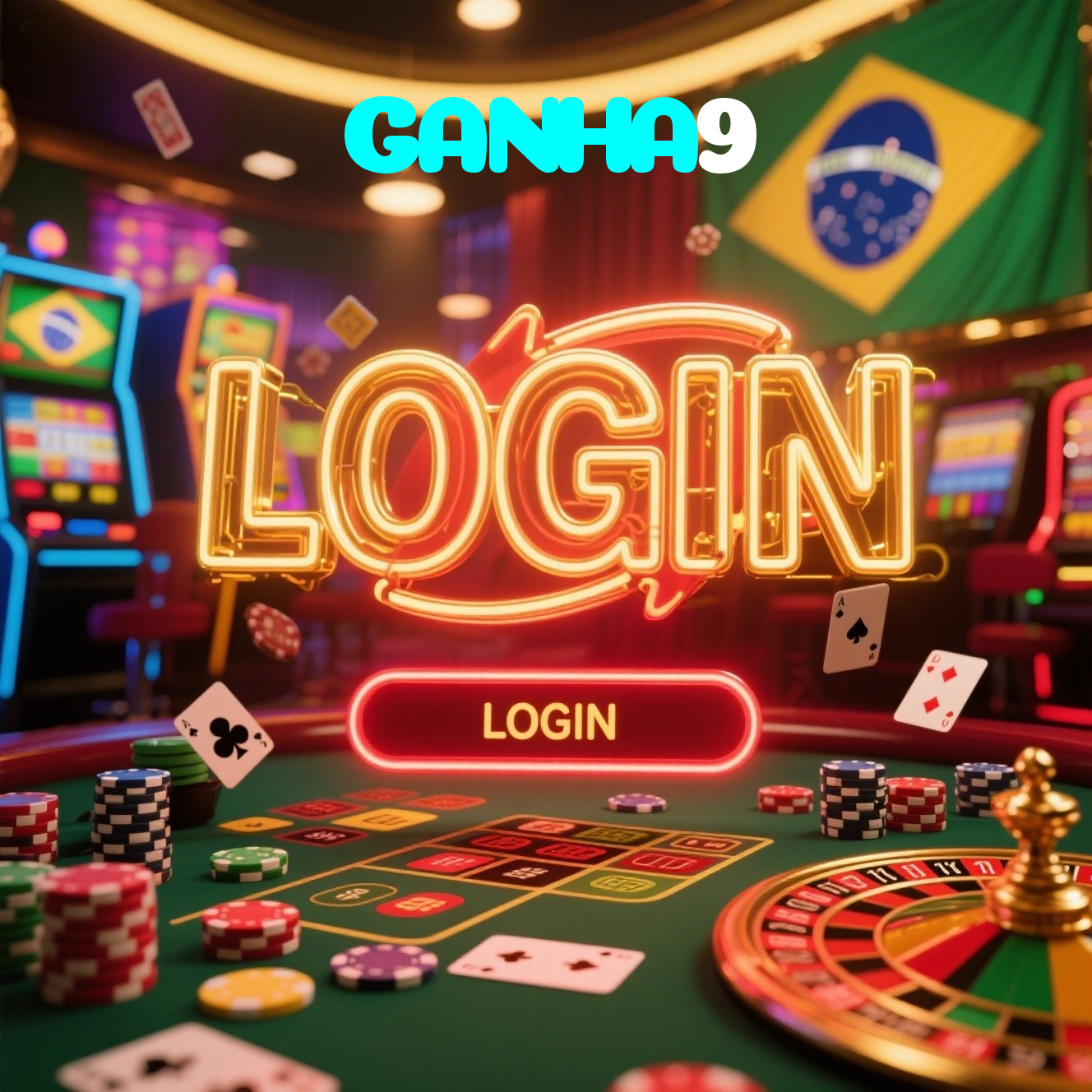 GANHA9：Divirta-se com poker, blackjack e aposte no futebol online!